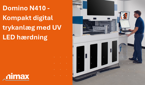 Vi er glade for at kunne præsentere Domino N410, et kompakt og omkostningsoptimeret digitalt trykanlæg med UV LED-teknologi, udviklet til moderne produktion af etiketter med høje krav til kvalitet, fleksibilitet og driftssikkerhed. Læs mere her